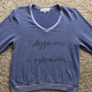 WILDFOX purple ‘Happiness is Expensive’